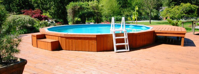 Above Ground Back Yard Pool